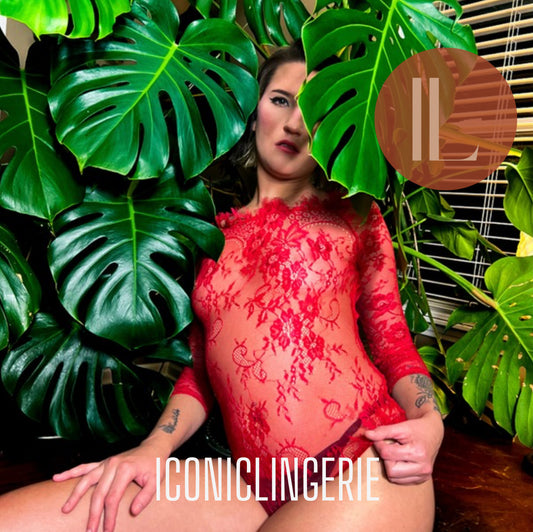 Iconic Lingerie’s Rosie Cheeks Lace Teddy